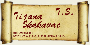 Tijana Skakavac vizit kartica